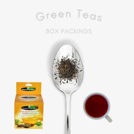 Green Tea Box Packs Himalayan Brew